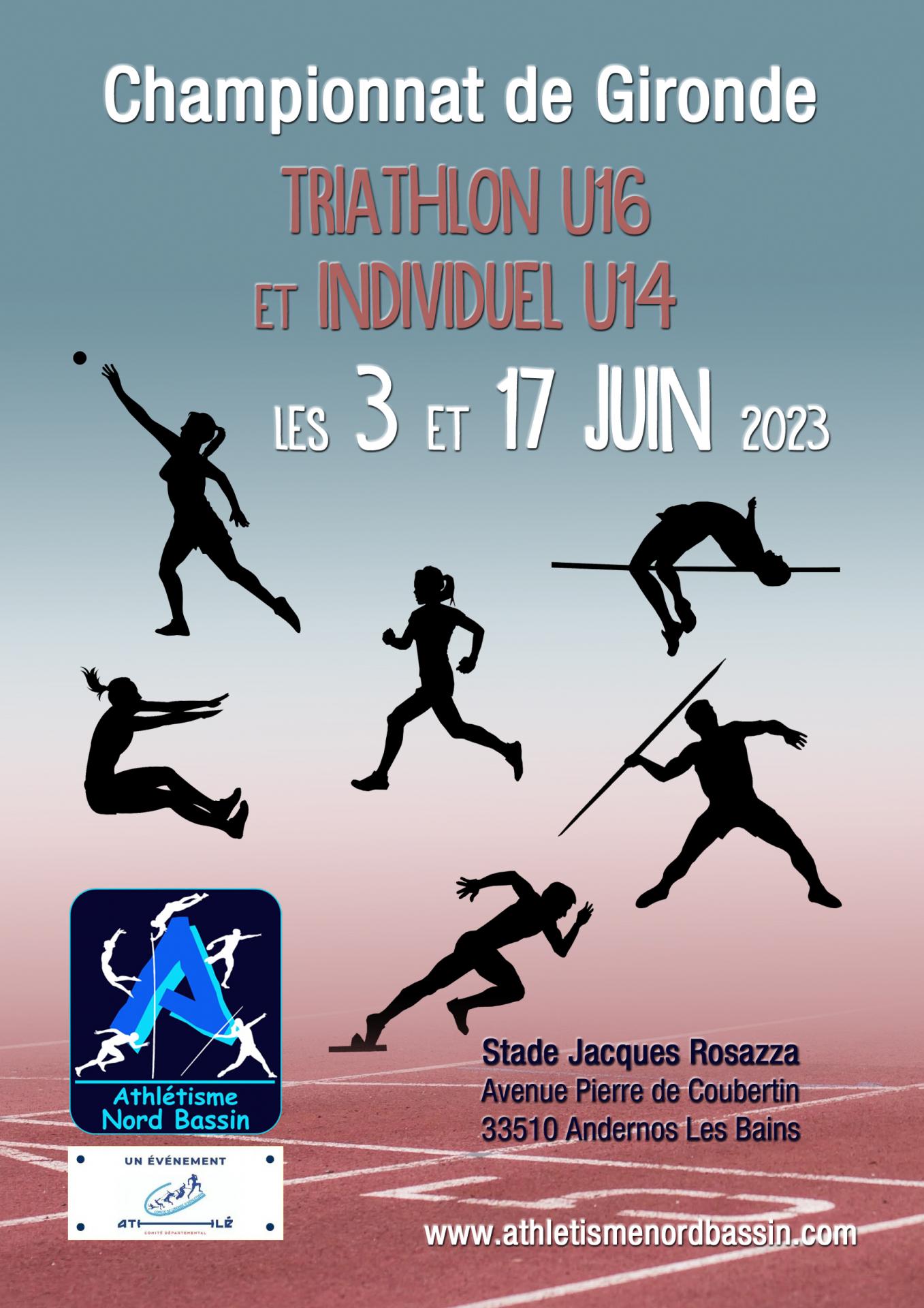 Championnats de Gironde U16 et U14 au stade Rosazza