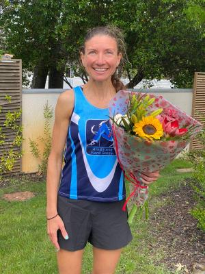 20230507 trail des ecureuils de marcheprime podium vanessa2