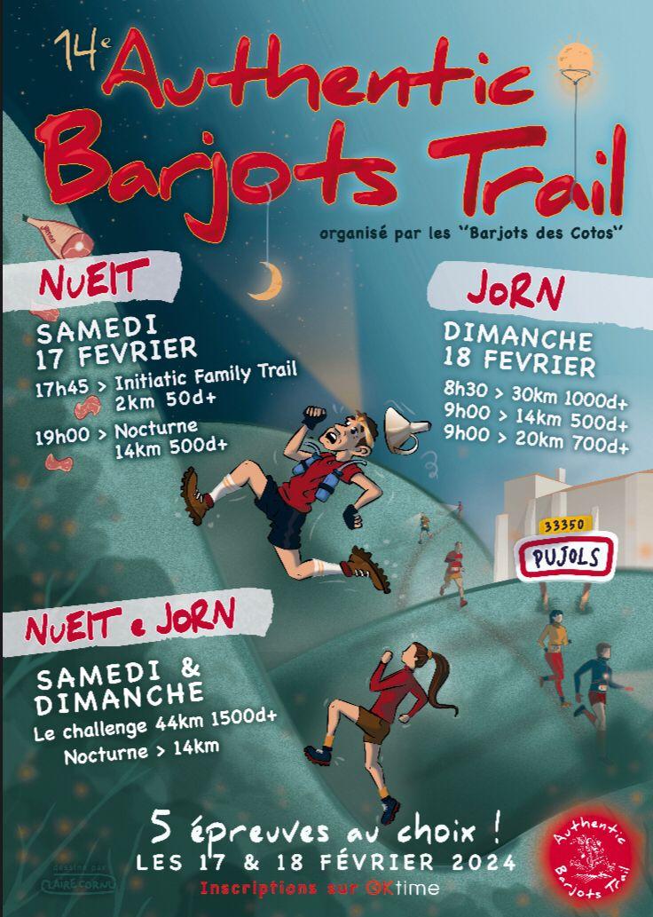 14éme Authentic Barjots Trail « nueit é jorn », 31km