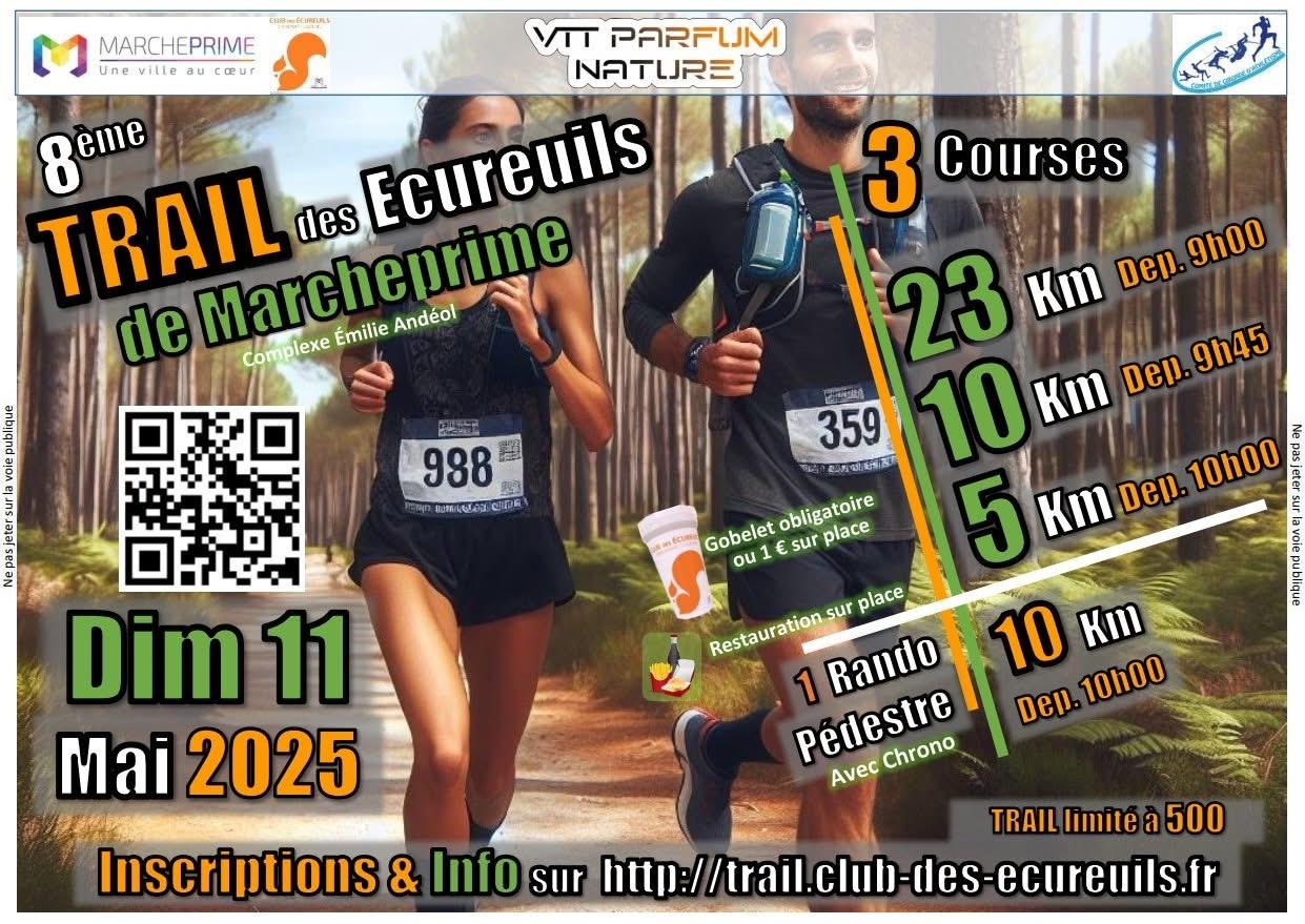 Trail des Ecureuils de Marcheprime 2025
