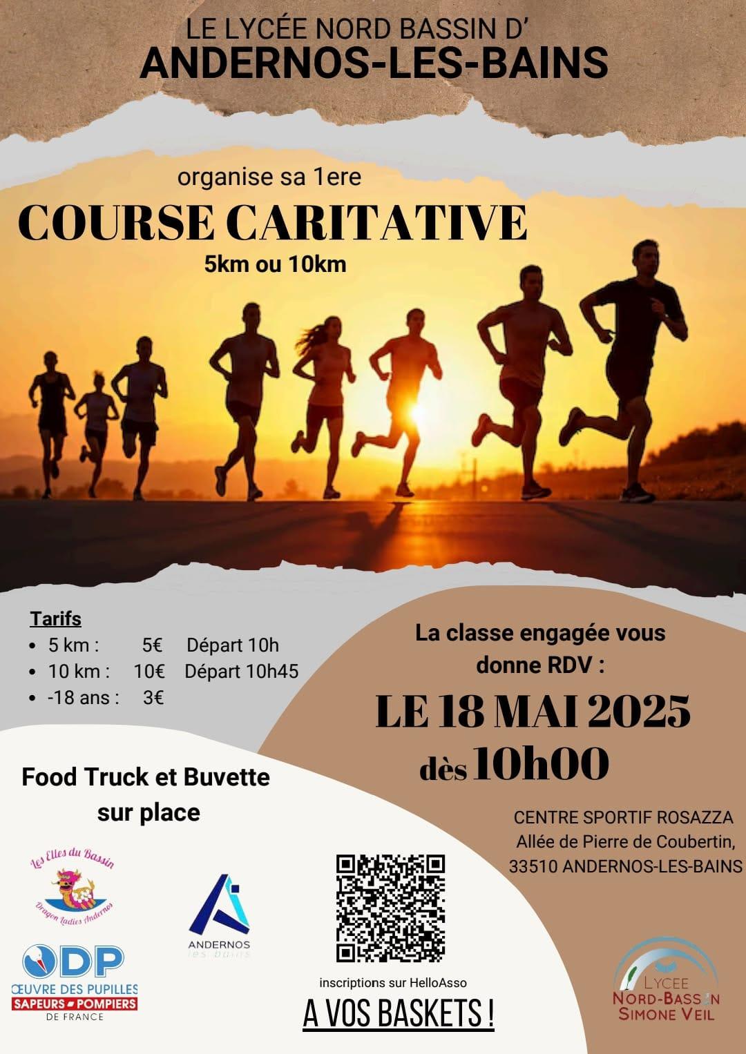 Course caritative du Lycée Nord Bassin Simone Veil