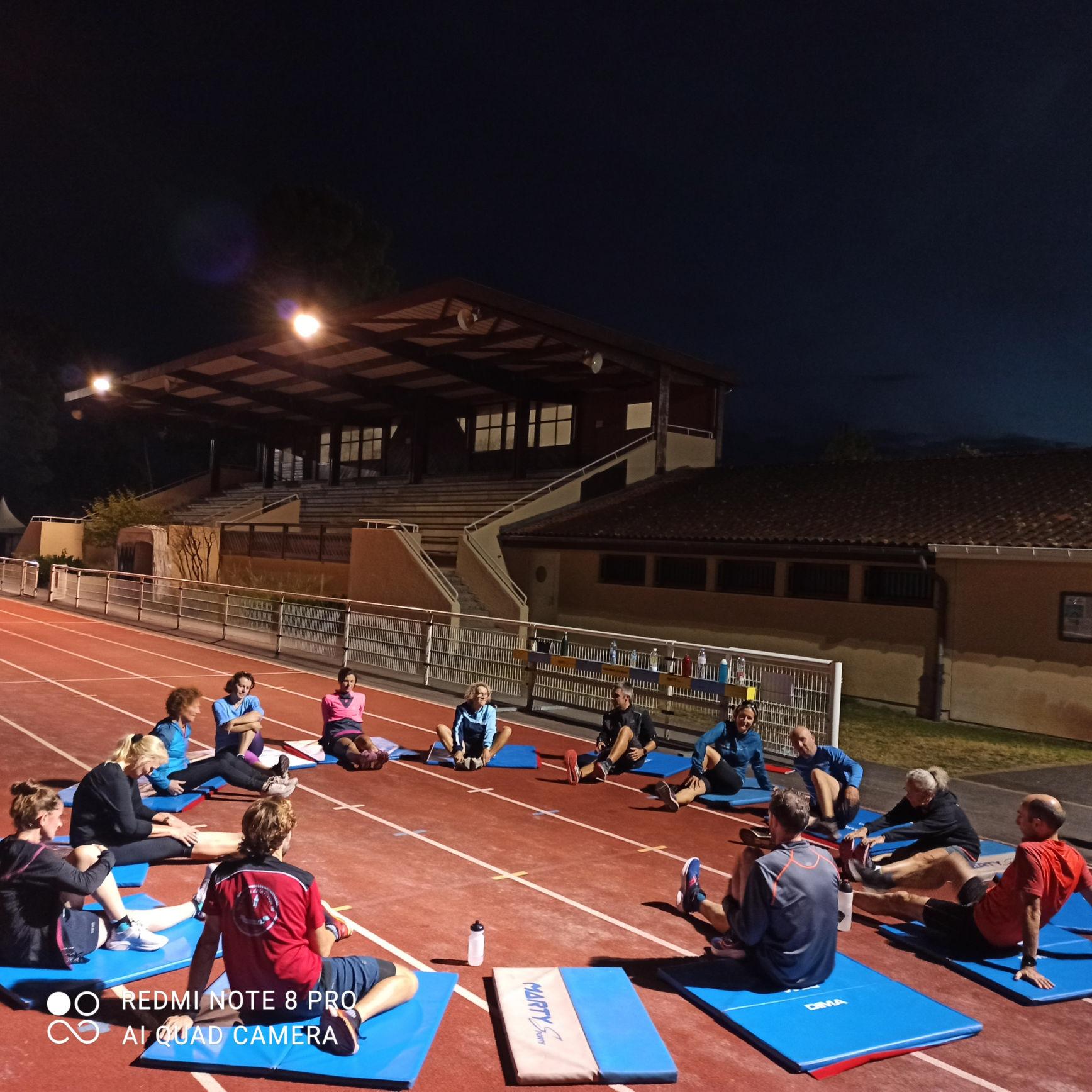 Entrainements Running au stade